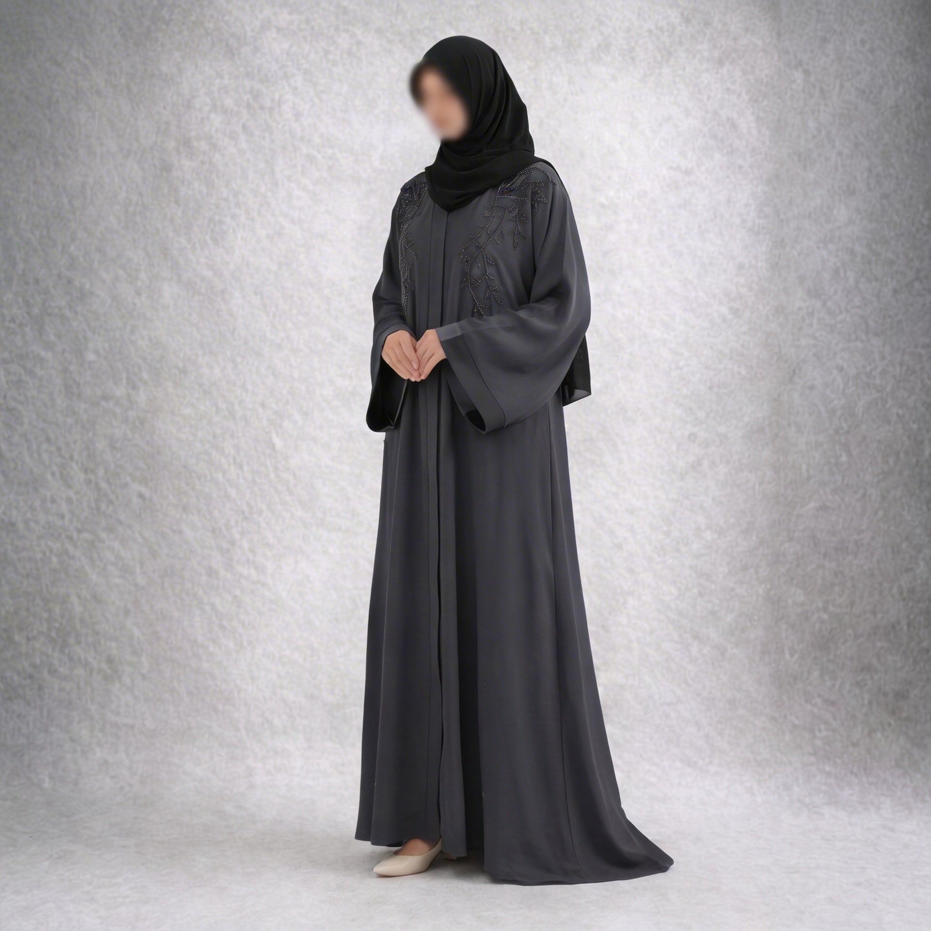 Sehr Al-Layl Abaya – Elegant Black Embroidered Premium Abaya